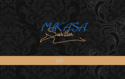 Mikasa Sushi Bar VIP Physical Gift Card #1